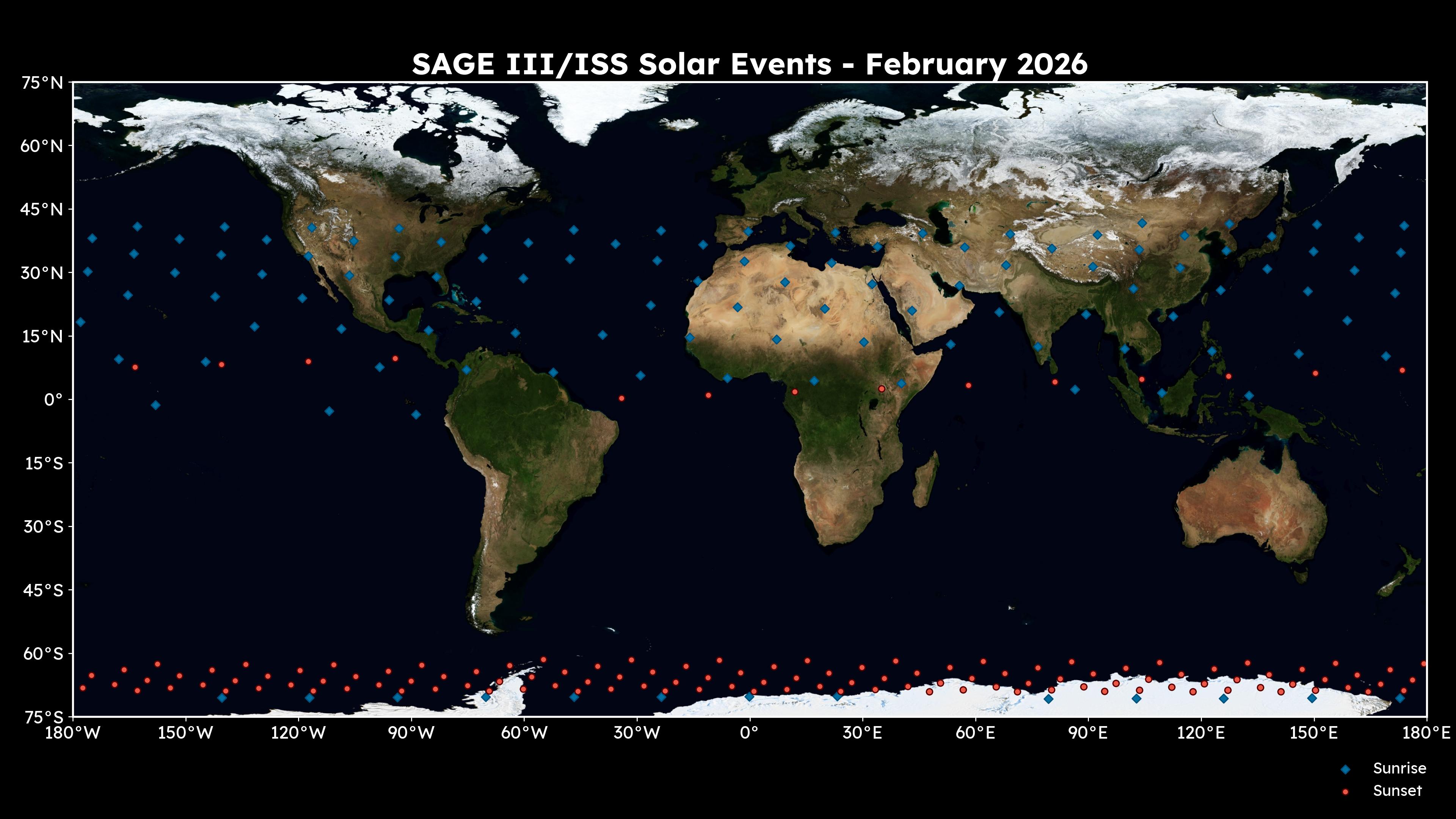 Monthly event coverage map