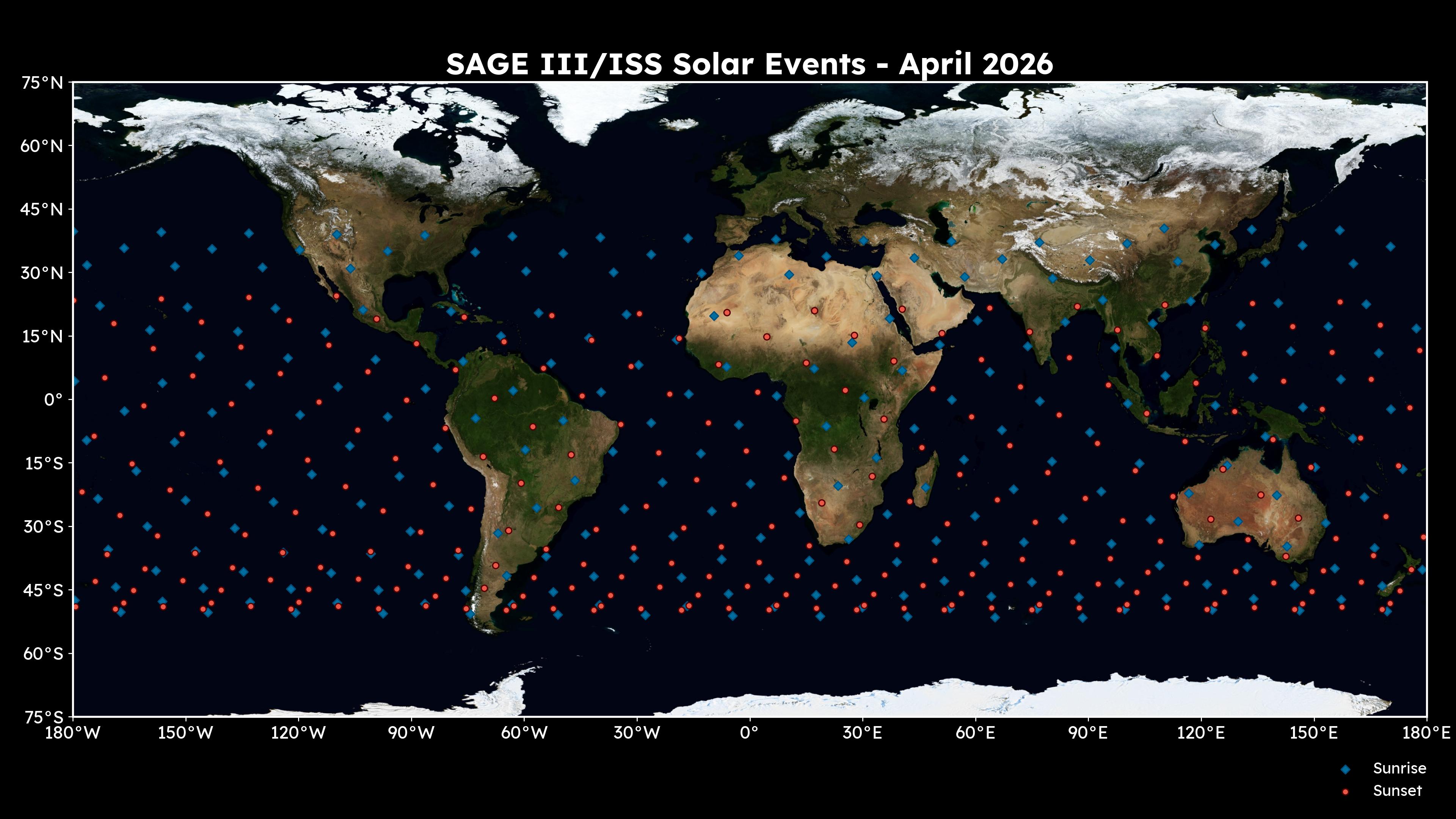 Monthly event coverage map