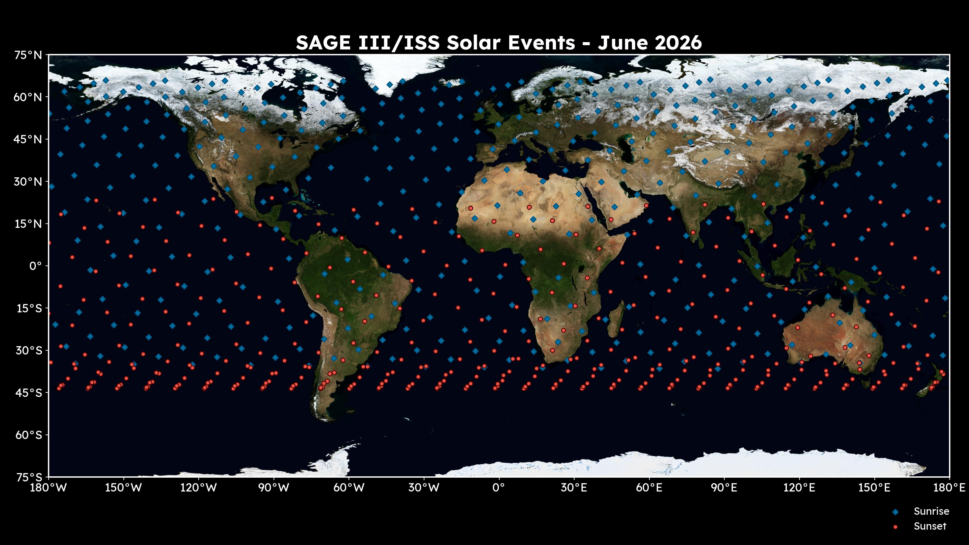 Monthly event coverage map