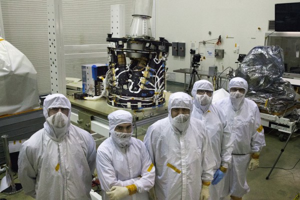 SAGE 111 project in the cleanroom in building 1250 of NASA Langley Research Center